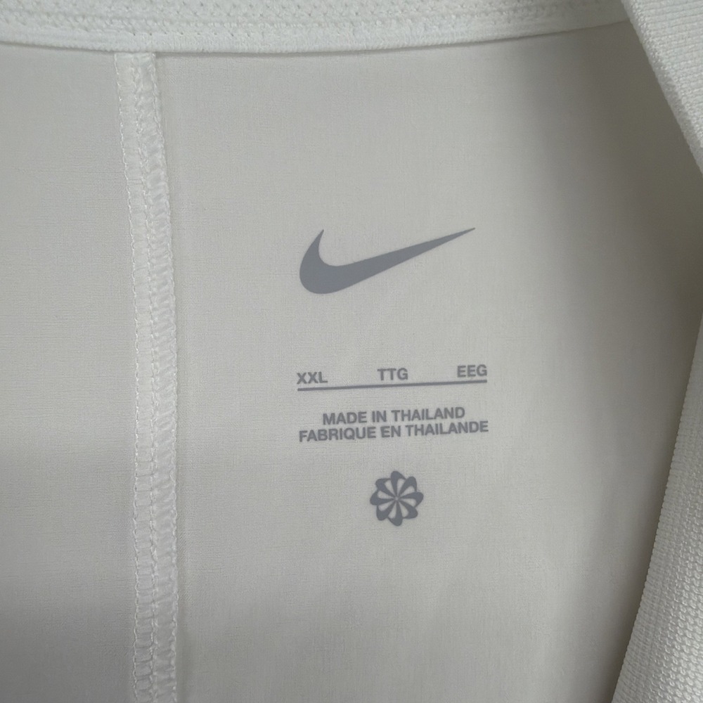 Georgia Bulldogs Nike Dri-FIT 1/4 Zip Pullover Men's XXL White Short Sleeve - Picture 3 of 11